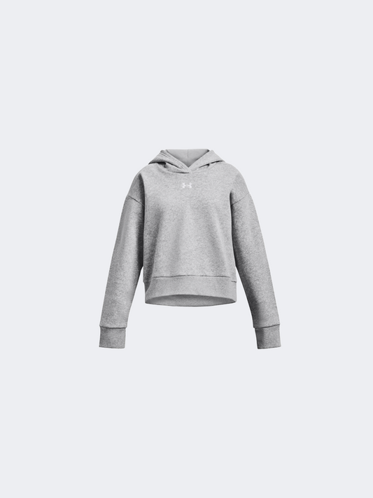 Under Armour Rival Girls Training Hoody Mod Grey/White