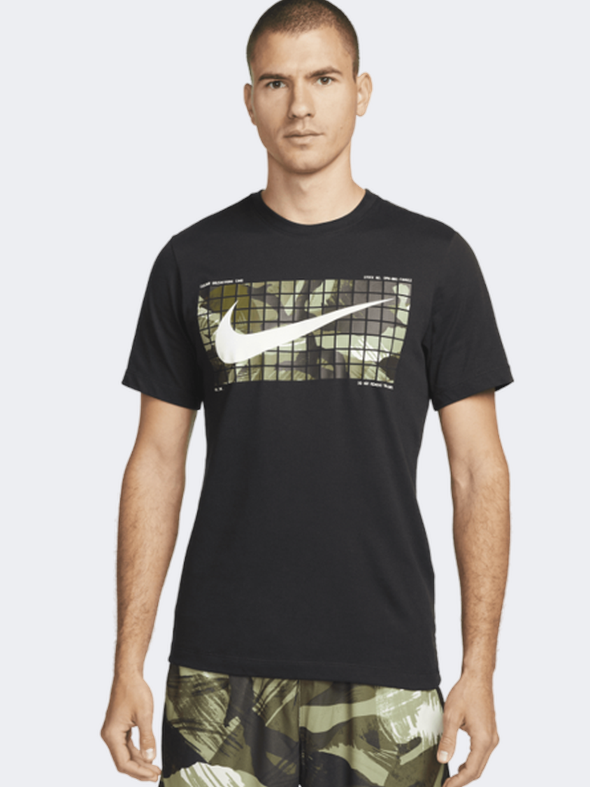 Nike Camo Men Training T-Shirt Black