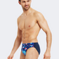 Zoggs Racer Men Swim Slip  Blue/Multicolor