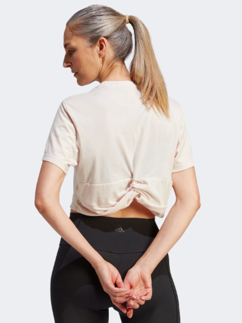 Adidas Studio Women Training T-Shirt Pink