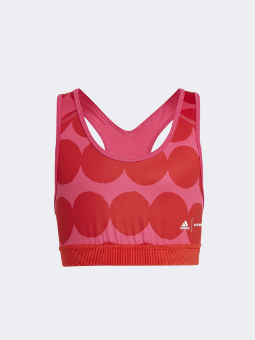 Adidas Marimekko Believe This Primegreen  Gs-Girls Training Bra Magenta/Red