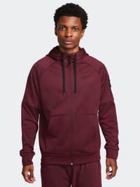 هودي تدريب رجالي Nike Golf Therma Fit باللون مارون ليلي/أسود