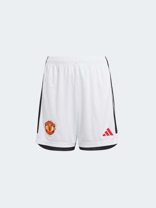 Adidas Mufc Kids-Boys Football Short White