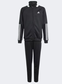 بدلة رياضية أولاد من Adidas Sereno أسود/أبيض