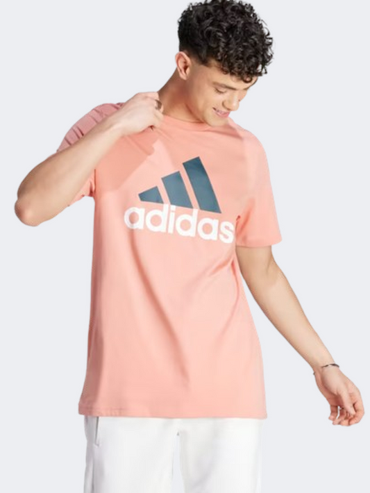 Adidas Essentials Big Logo Men Sportswear T-Shirt Wonder Clay