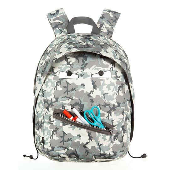 Zipit Grillz Unisex Back To School Bag Camo Grey