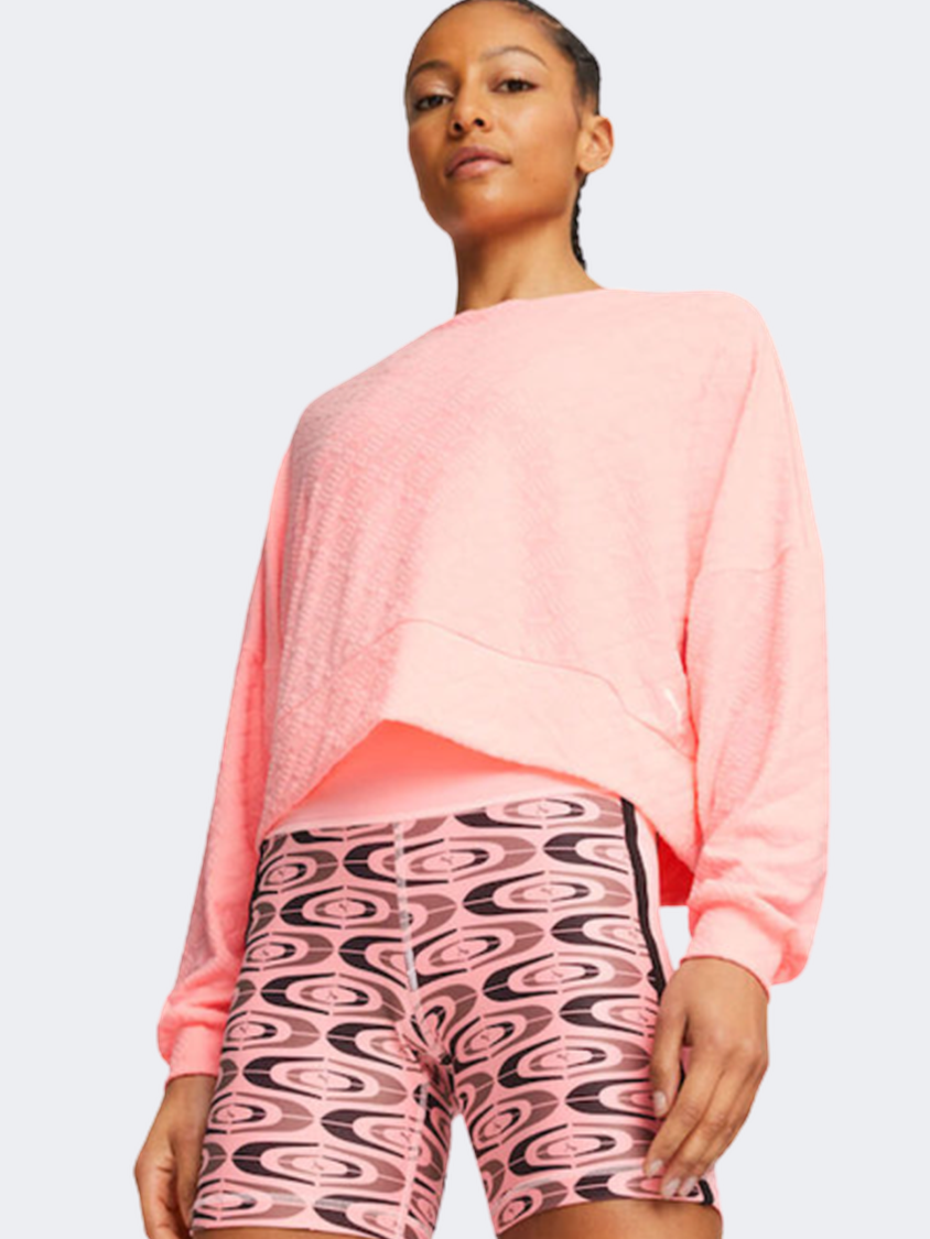 Puma Fit Branded Women Training Sweatshirt Koral Ice