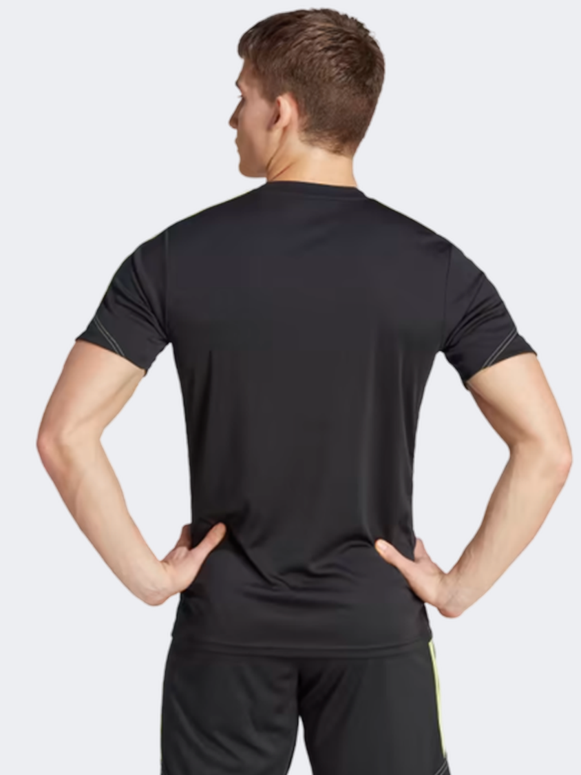 Adidas Tiro 23 Men Football T-Shirt Black/Pulse Lime