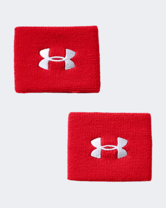 Under Armour 3" Performance Wrist Unisex Training Band Red/White Mt-1276991-600