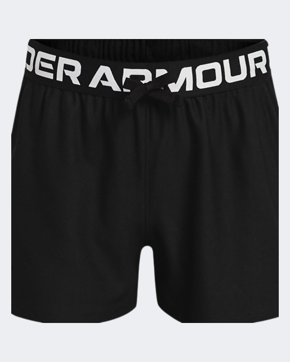 Under Armour Play Up  Girls Training Short Black/Silver