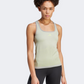 Adidas  Women Training Tank Charcoal Grey/Lime