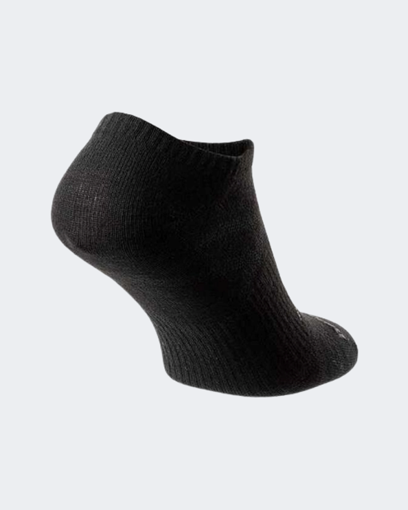 New Balance Flat Knit No Show 3 Pack Unisex Lifestyle Sock Black Las03223-Bk