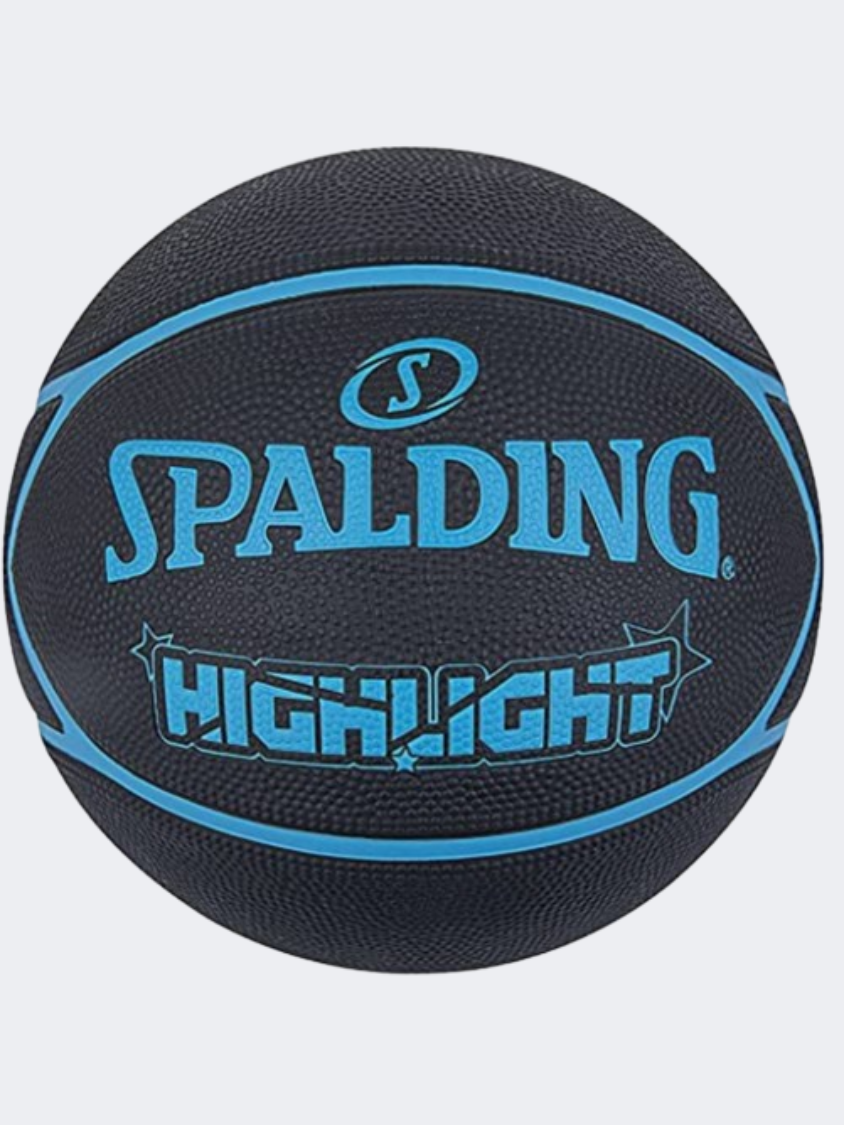 Spalding Highlight Basketball Ball Black/Blue