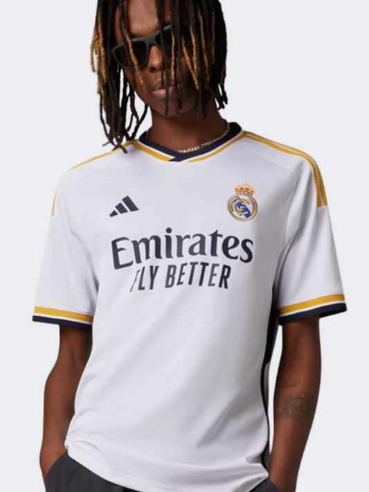 Adidas Real Home Men Football T-Shirt White