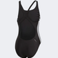 Adidas Athly V 3-Stripes Women Swim Monokini Black/White