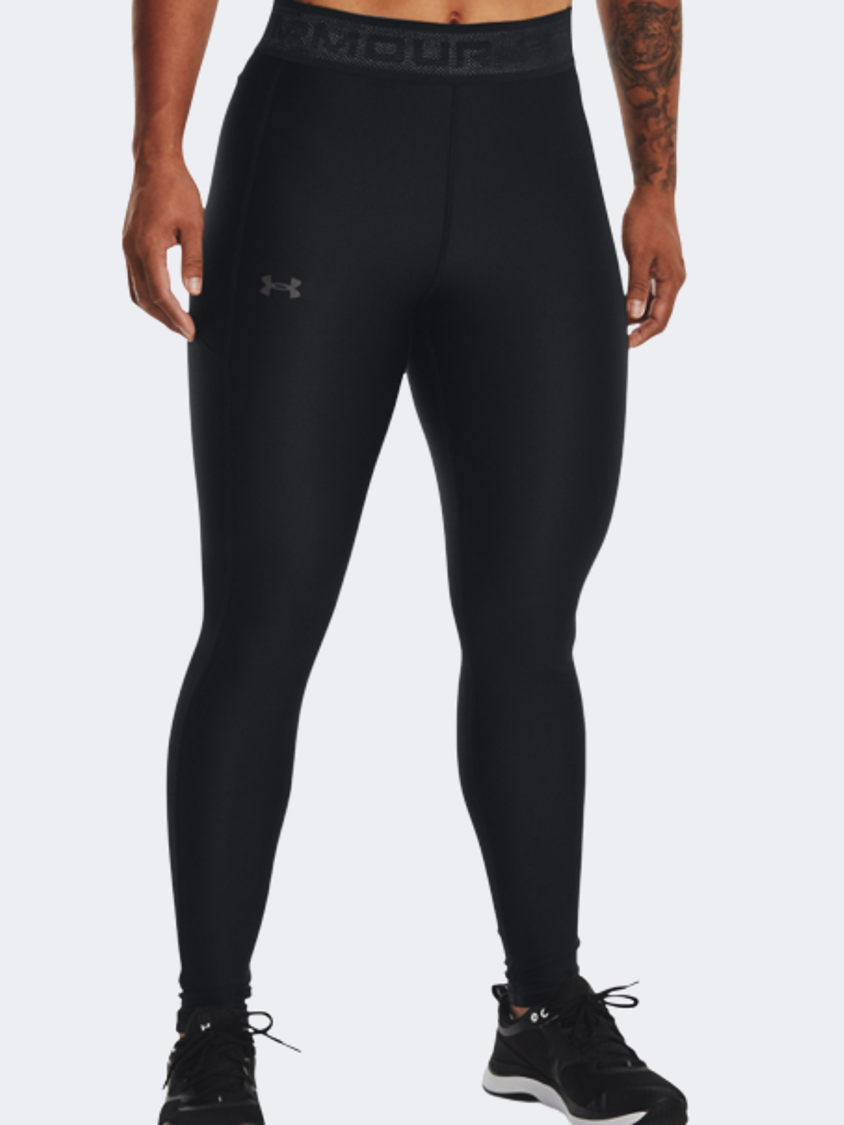 Under Armour Heatgear&#174; Branded Waistband Women Training Tight Black