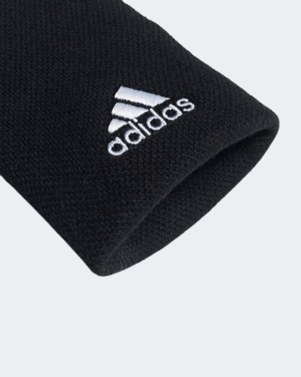 Adidas Tennis Wrist Large Unisex Tennis Band Black/White Hd7321