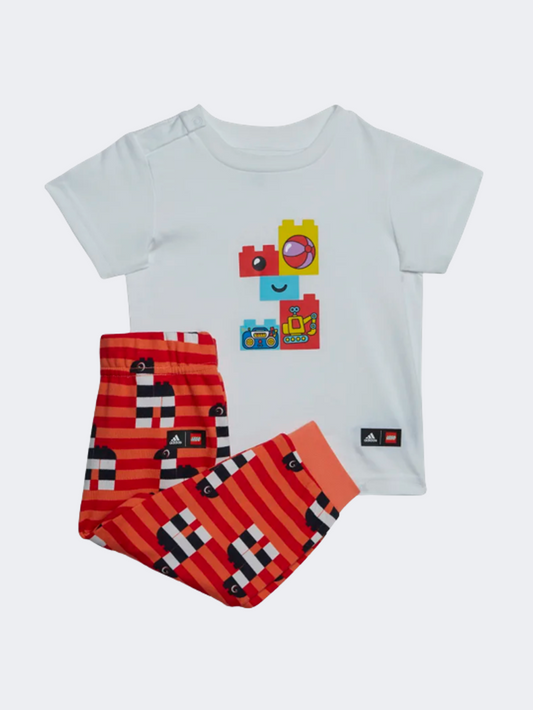 Adidas X Lego Play Infant-Boys Sportswear Set Summit White/Orange