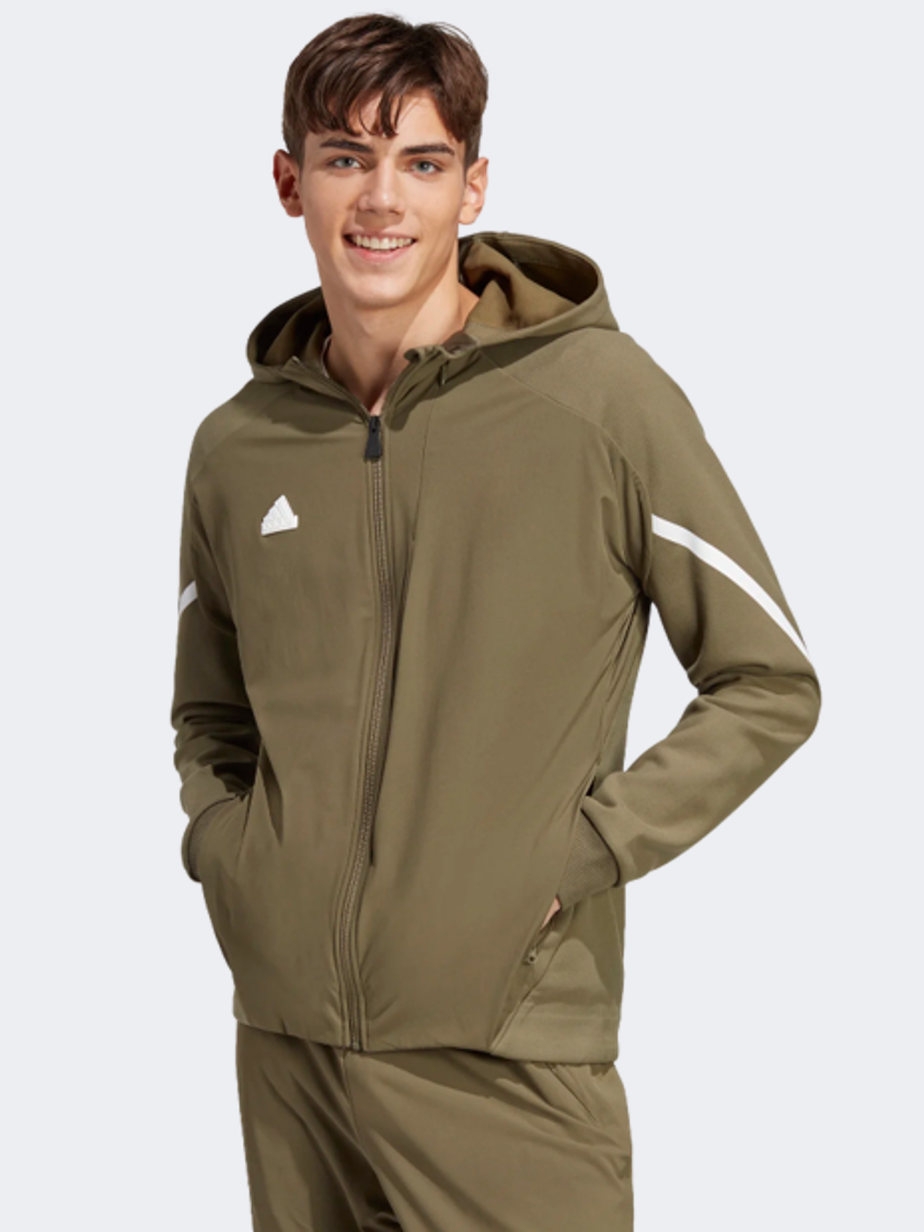 Adidas Designed 4 Gameday Men Sportswear Hoody Olive Strata