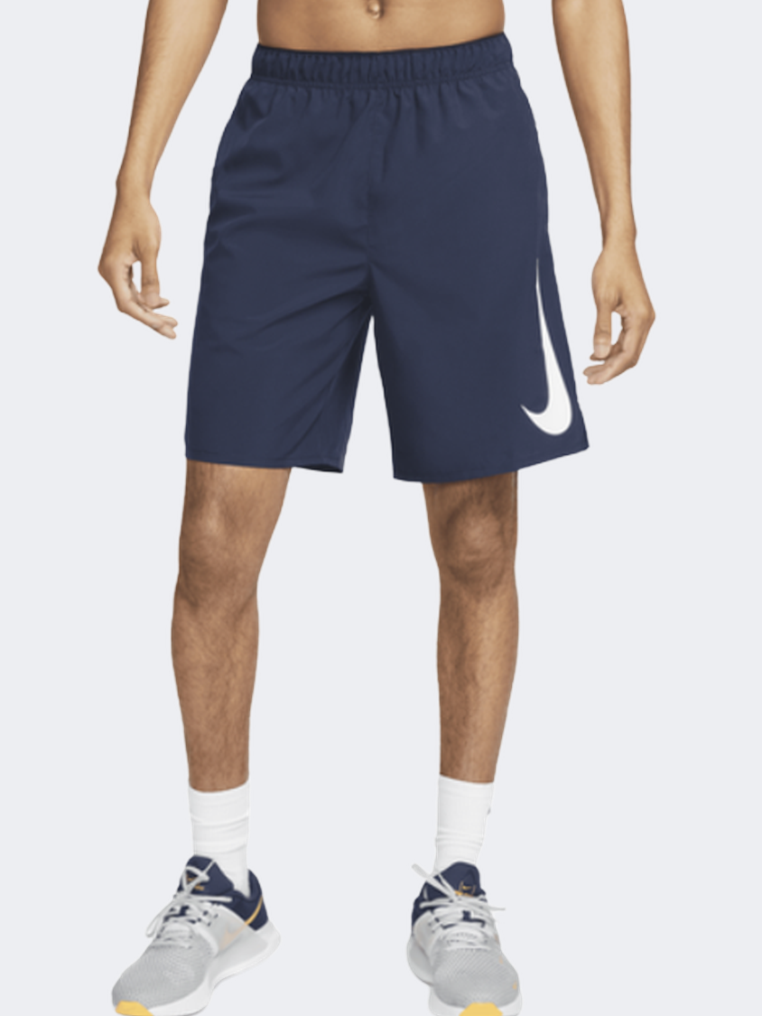 Nike Challenger 9Ul Men Running Short Obsidian Black/White