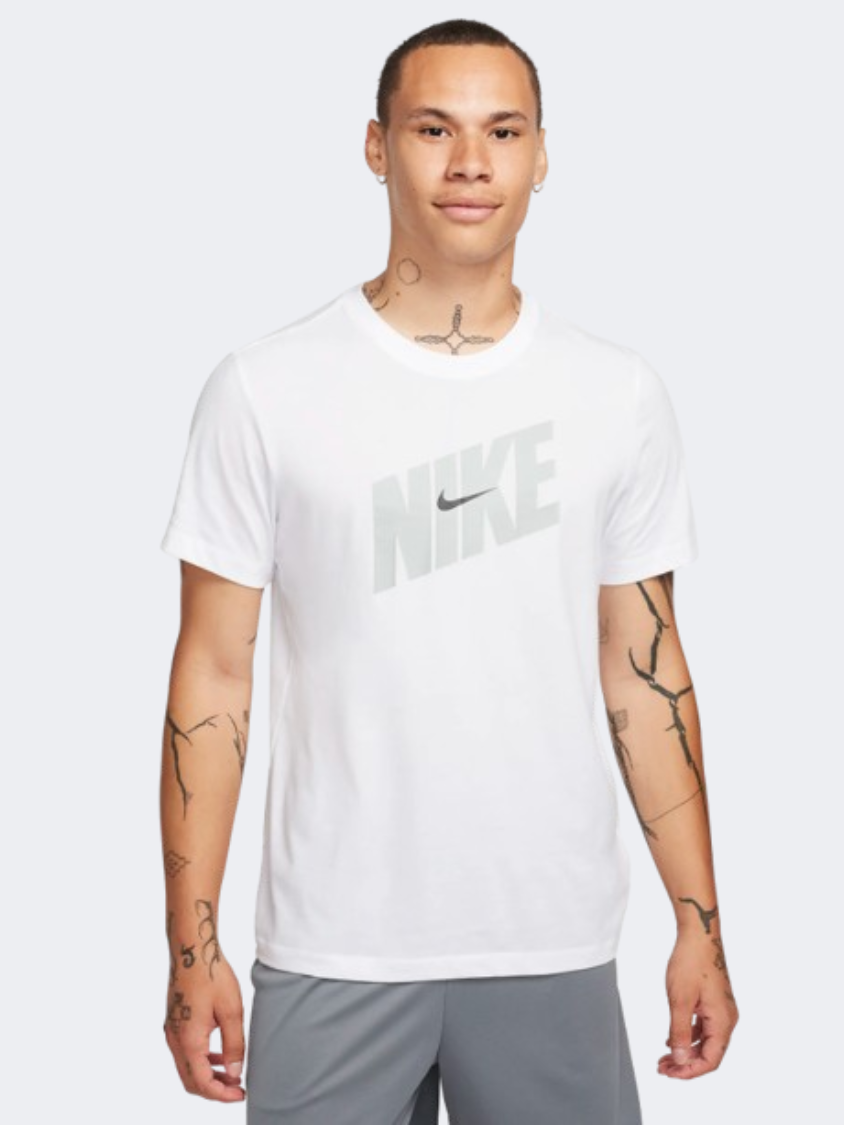 Nike Df Novelty Men Training T-Shirt White/Grey