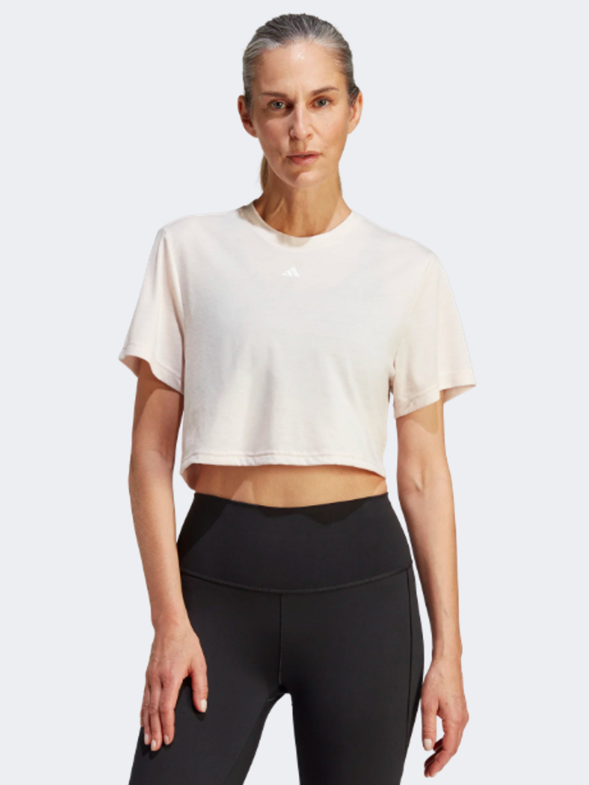 Adidas Studio Women Training T-Shirt Pink