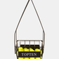 Topten Accessories Tennis Ball Basket Black/Yellow Ht-72P