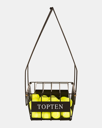 Topten Accessories Tennis Ball Basket Black/Yellow Ht-72P