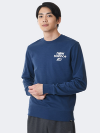 سويت شيرت لايف ستايل رجالي New Balance كحلي