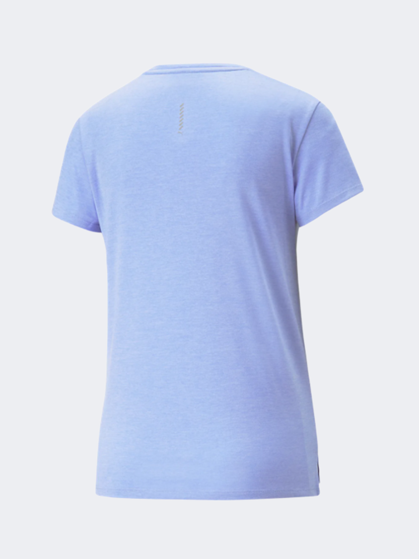 Puma Run Favorite Heather Women Running T-Shirt Purple