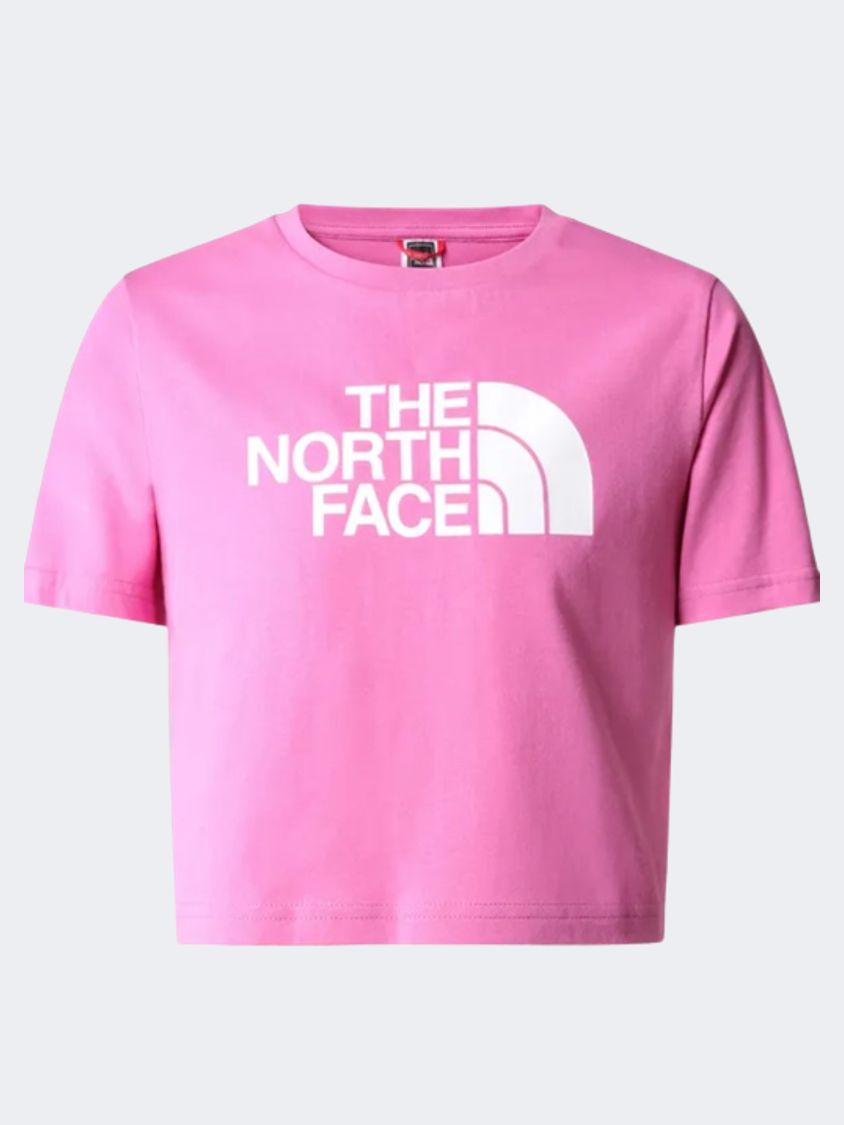 The North Face Crop Girls Lifestyle T-Shirt Pink