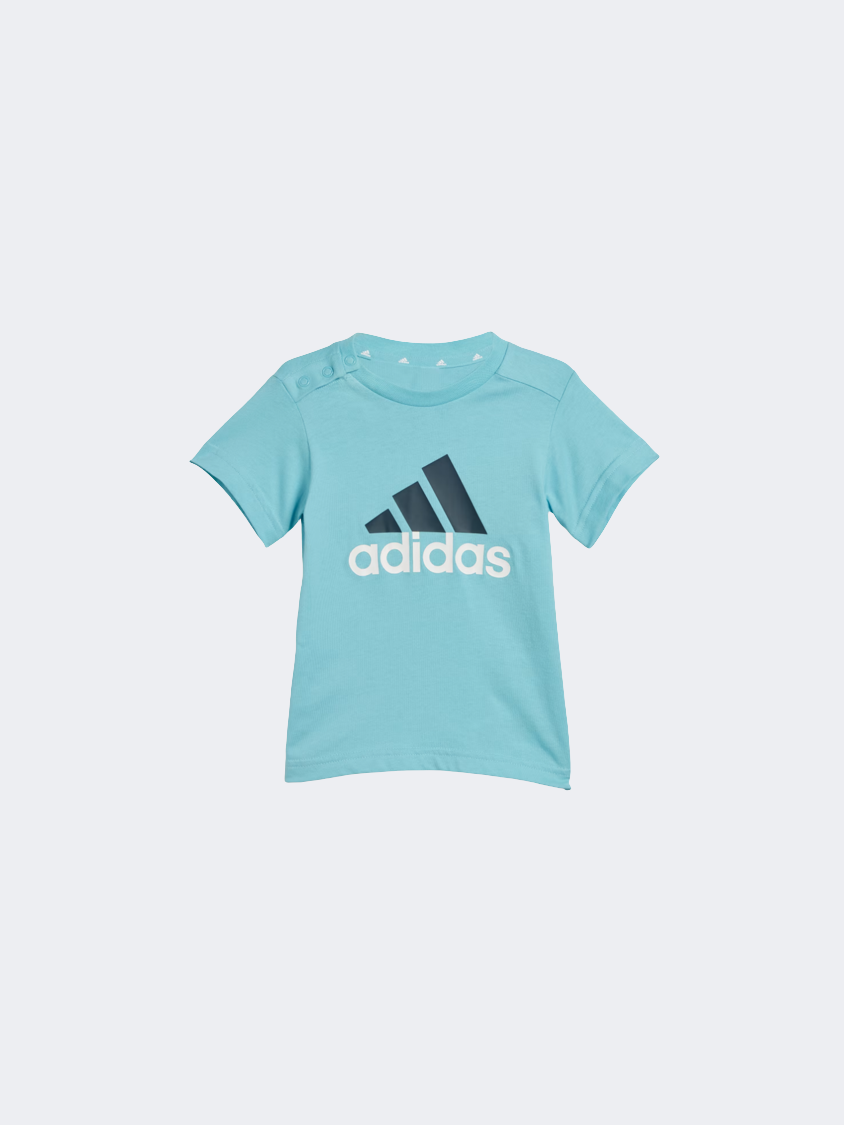 Adidas  Baby-Boys Sportswear Set Light Aqua/Violet