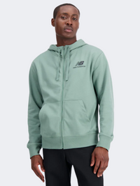 هودي لايف ستايل رجالي New Balance Essentials Stacked Logo داكن جونيبر