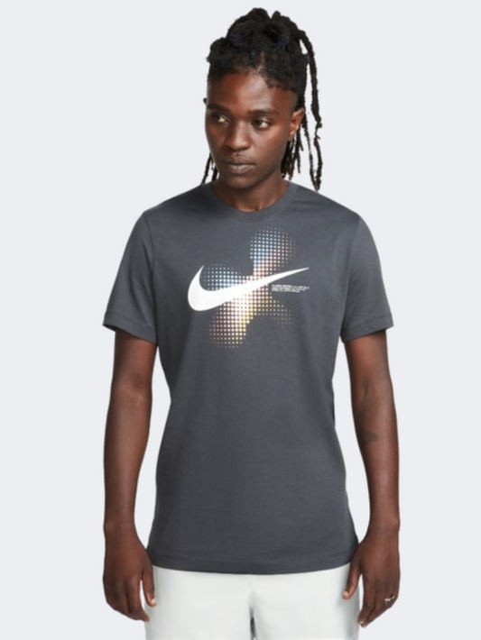 Nike 6 Mo Swoosh Men Lifestyle T-Shirt Anthracite