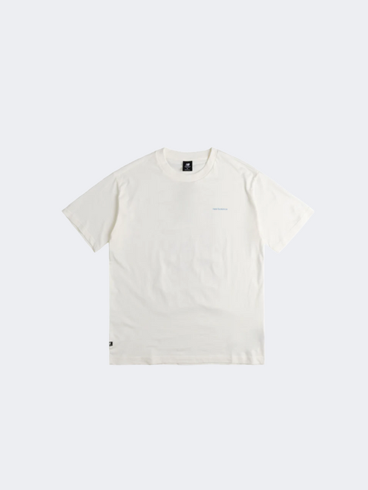 New Balance Cafe Tee Men Lifestyle T-Shirt Sea Salt