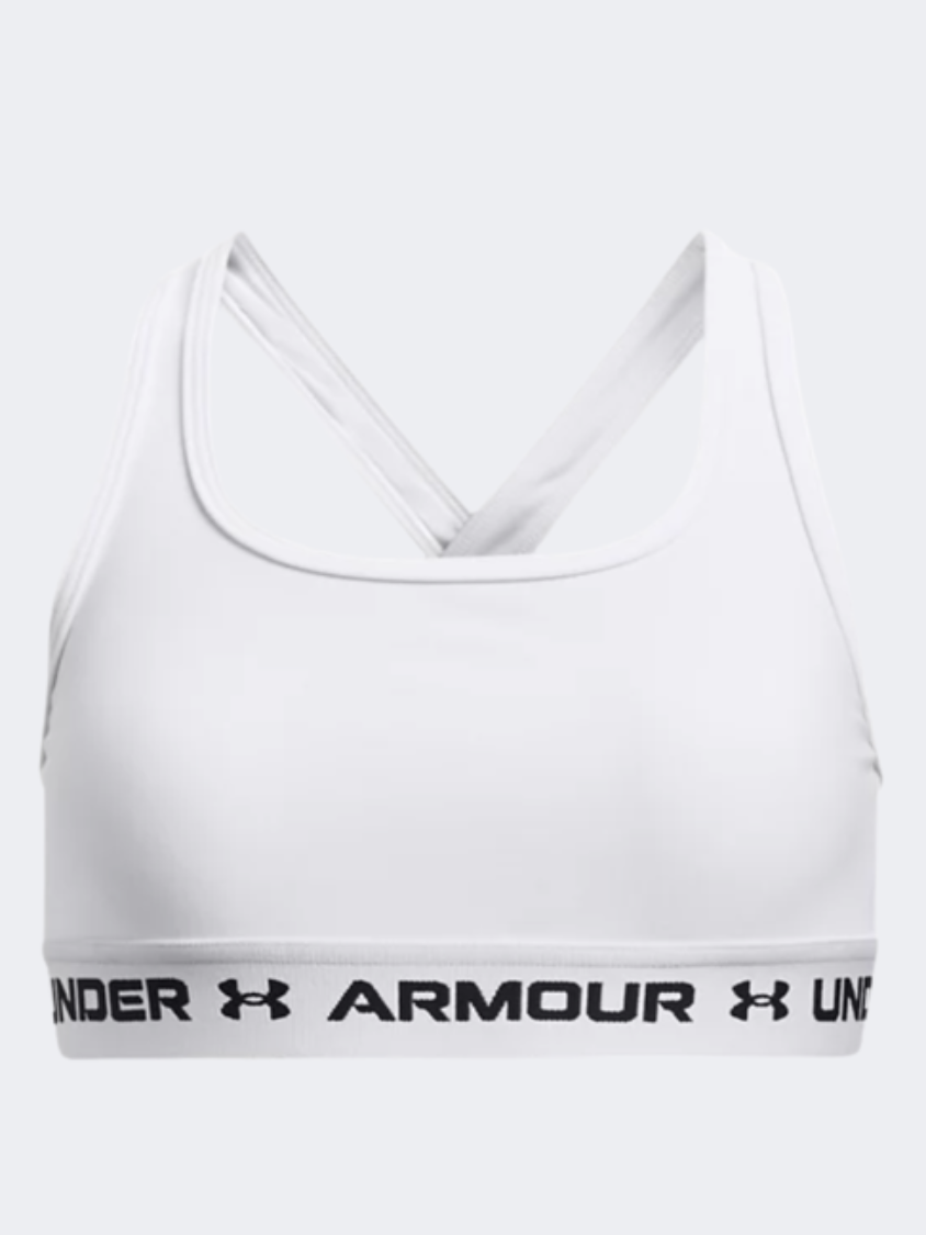 Under Armour Crossback Girls Training Bra White/Black