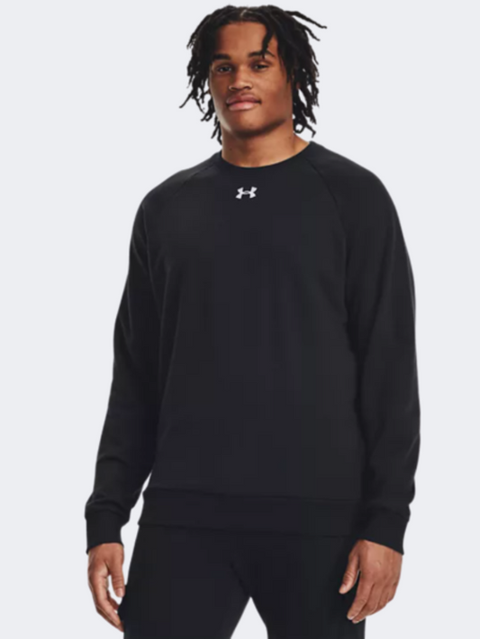 Under Armour Rival Fleece Men Lifestyle Sweatshirt Black/White