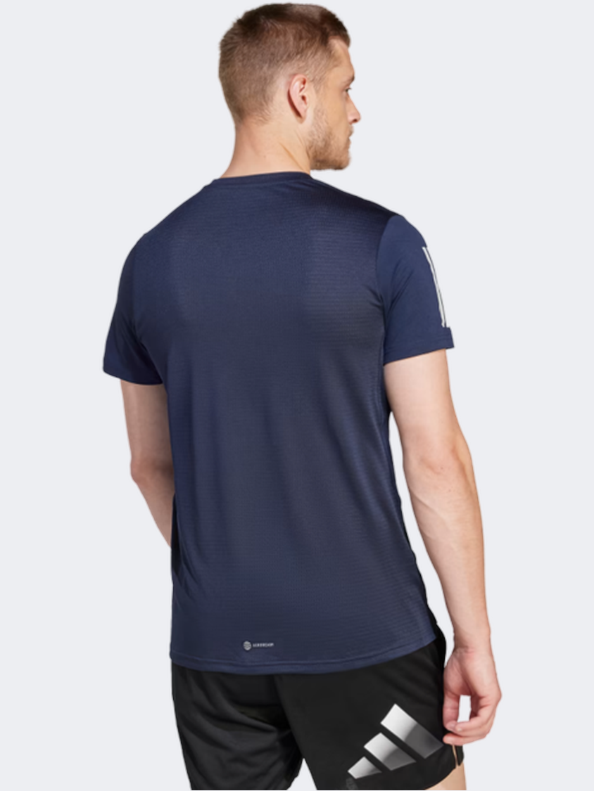 Adidas Own The Run Men Running T-Shirt Legend Ink