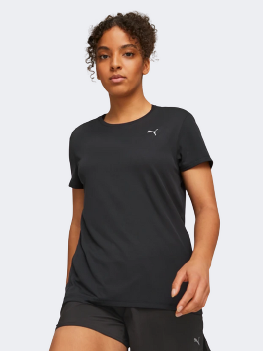 Puma Favorite Ss Women Running T-Shirt Black