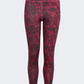 Adidas Aeroready Animal-Print Optime 7/8 High-Rise Pocket GirlsTraining Tight Lucid Fuchsia