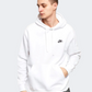 Nike Sportswear Club Fleece Men Lifestyle Hoody White/Black Bv2654-100