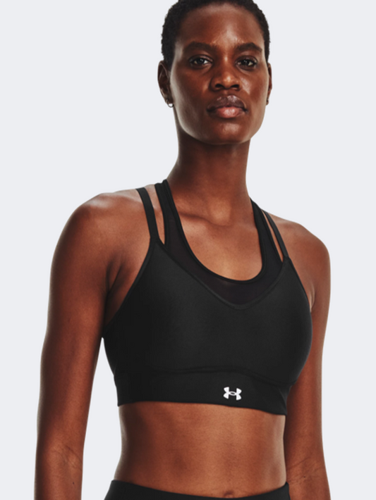 Under Armour Infinity Low Mesh Women Training Bra Black/White