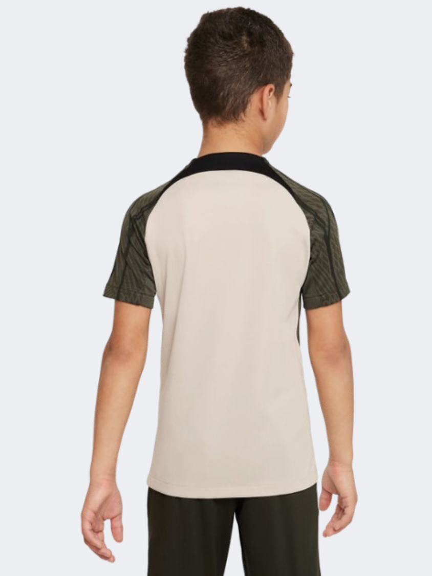 Nike Fc Barcelona Strike Boys Football T-Shirt String/Black/Sequoia