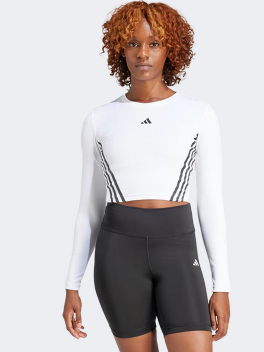 Adidas Hyperglam Crop Women Training Long Sleeve White/Black