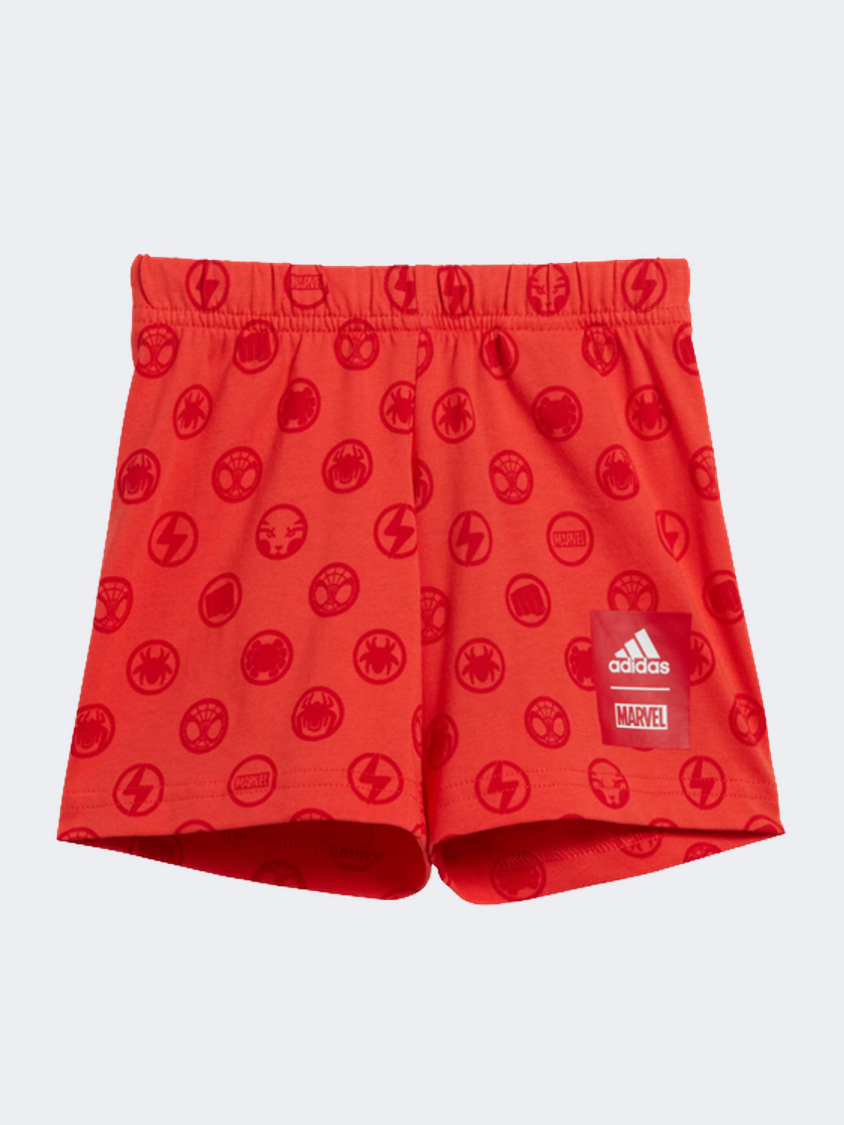 Adidas Spider Man Baby-Boys Sportswear Set White/Bright Red