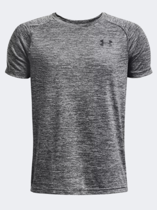 Under Armour Tech 2.0 Boys Training T-Shirt Pitch Grey/Black