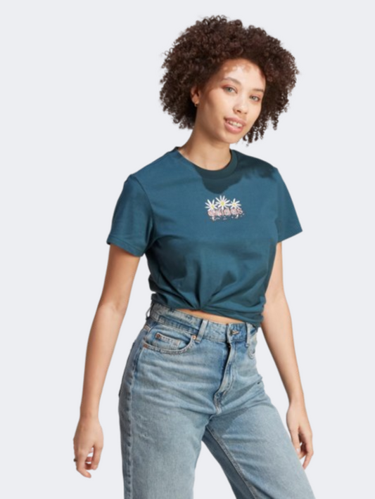 Adidas Doodle Women Sportswear T-Shirt Arctic Night