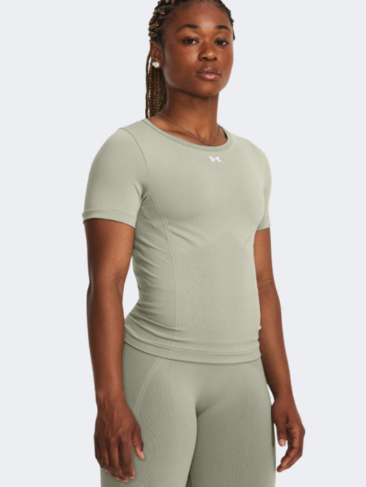 1379149-504 Ua Train Seamless Ss Grove Green White