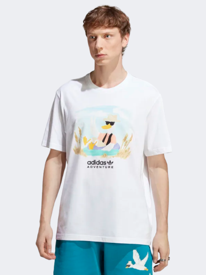 Adidas Adventure Graphic Men Original T-Shirt White
