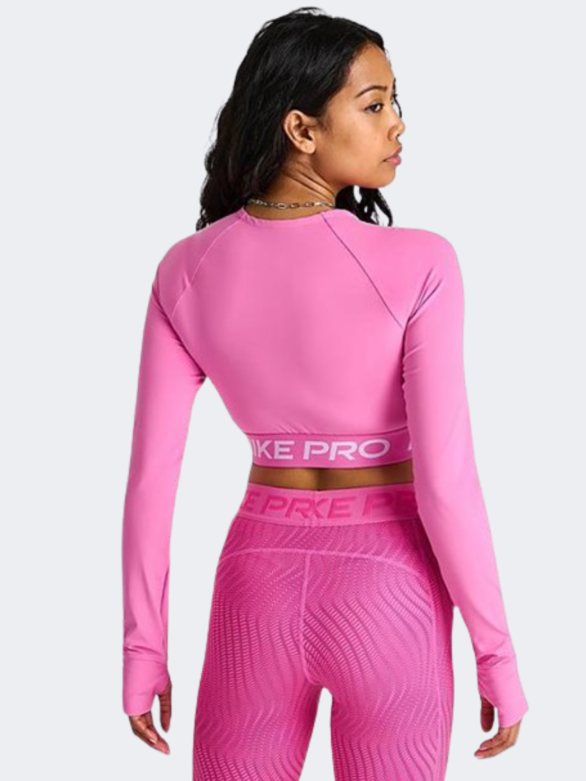 Nike Pro 365 Women Training Long Sleeve Playful Pink/White